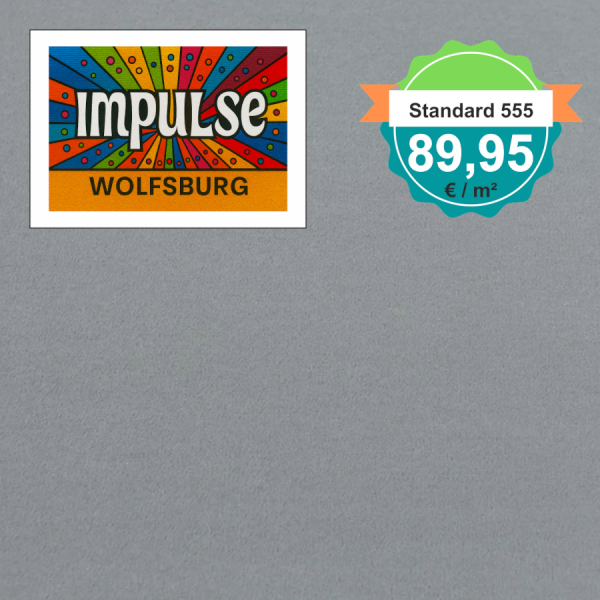 Girloon Standard Webware 2 m Farbe grau – Draufsicht mit Sonderpreis 89,95 €